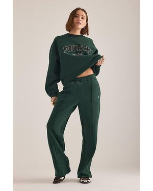 4th & Reckless Fergie Pintuck Wide-Leg Joggers - Green