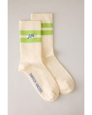 Damson Madder Sporty Calf Socks - Yellow