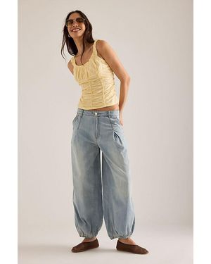 Pilcro Isabela High-Rise Balloon Jeans - Blue