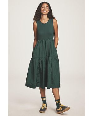 Daily Practice Bowline Sleeveless Midi Dress - Green
