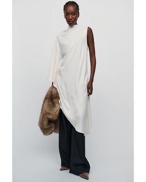 Maeve Sleeveless Satin Tunic - White