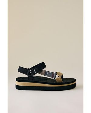 Barbour Mila Platform Sandals - Black