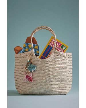 By Anthropologie Nola Woven Leather Bag - Grey