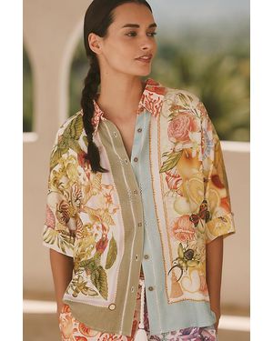 Emily Carter X Celandine Printed Linen Shirt - Natural