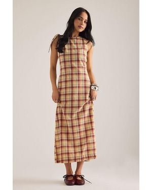 Damson Madder Estelle Midi Dress - Natural