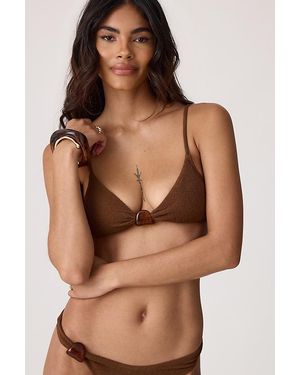 Rhythm Tidewave Bikini Top - Brown