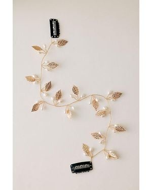 Anthropologie Metal Floral Occasion Hair Piece - Natural
