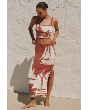Celandine Knit Midi Skirt - Multicolour