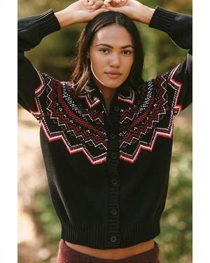 Beach Riot X Anthropologie Zigzag Cardigan - Green