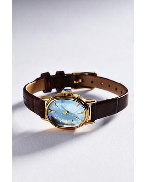 By Anthropologie Leather Strap Watch - Brown