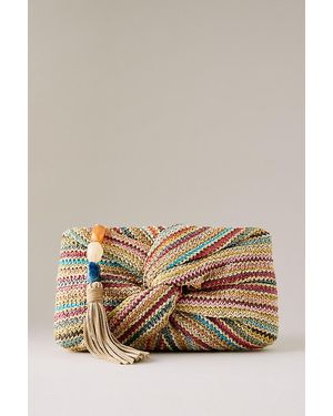 Dolce Vita Elowen Raffia Clutch Bag - Multicolour