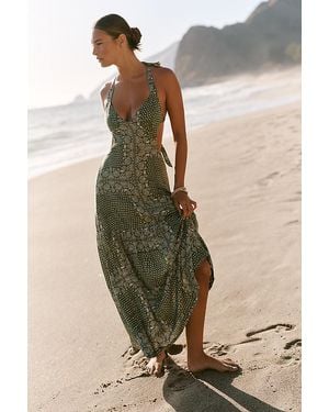 v neck jersey midi dress Valenciani AYLEEN SLIT V WRAPAROUND NECK JERSEY MIDI DRESS main image 0