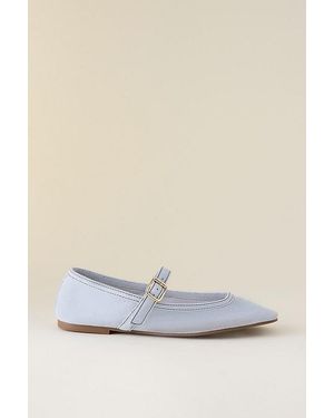 By Anthropologie Suede Ballet Flats - Blue