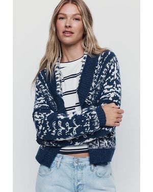 Pilcro Cotton-Blend Cardigan - Blue