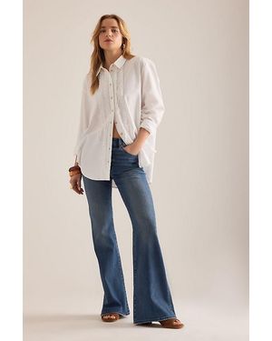 Pistola Kinsley Mid-Rise Flare Jeans - Blue