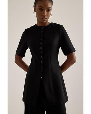 ALIGNE Poppy Ponte Tunic Top - Black