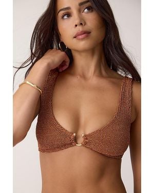 Bondeye Maven Scoop Bikini Top - Brown