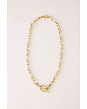 By Anthropologie Water-Resistant T-Bar Chain Necklace - White