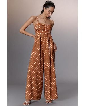 Hutch The Mabel Sleeveless Wide-Leg Jumpsuit - Brown