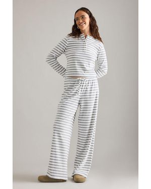 4th & Reckless Danikka Stripe Jersey Trousers - Grey