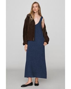 By Anthropologie Sleeveless Knit Midi Dress - Blue