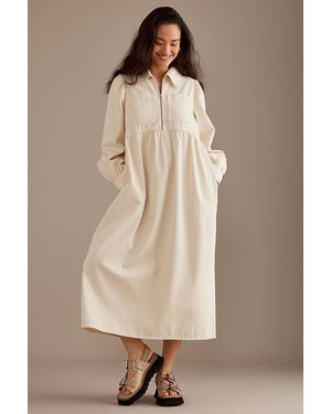 ALIGNE Gabriella Denim Long-sleeve Midi Dress - Natural