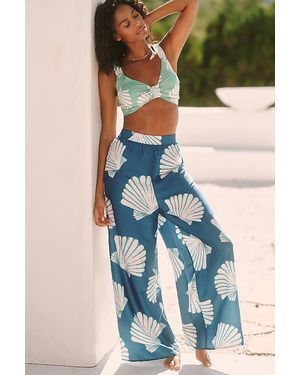 silk a line dresses Spaghetti Straps A-line Square Neck Satin Dresses with Slit Ink Blue