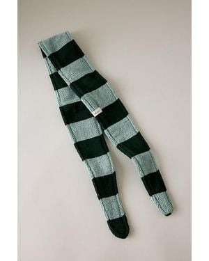 TBCo Stripe Terry Cotton Hair Tie - Green
