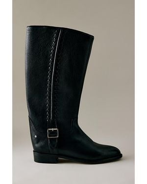 Bronx Leni-Jo Buckle Leather Boots - Black