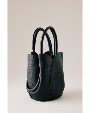Melie Bianco Tulip Top-Handle Crossbody Mini Tote Bag - Black