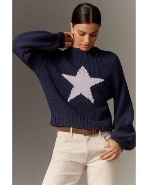 Maeve The Pippa Mock-Neck Jumper By : Icon Edition - Blue