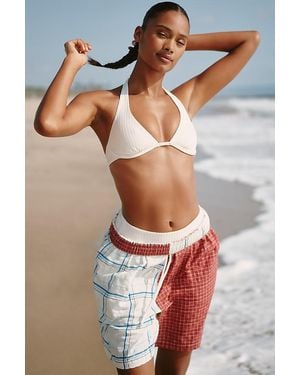Celandine Patchwork Drawstring Shorts - Multicolour