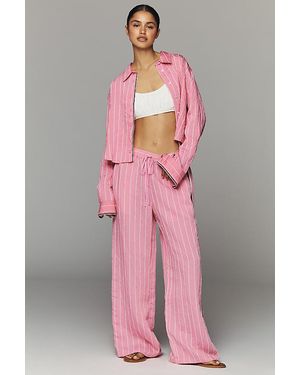 Maeve Low-Rise Track Trousers - Pink