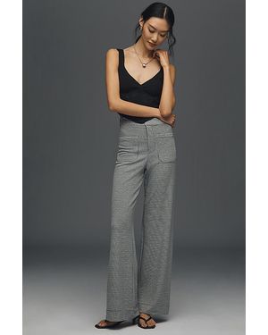 Maeve Jude Houndstooth Trousers - Grey