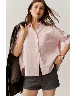 Maeve The Mabel Boxy Oxford Shirt By - Natural