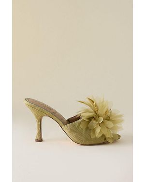 Sam Edelman Jace Embellished Mule Heels - Natural
