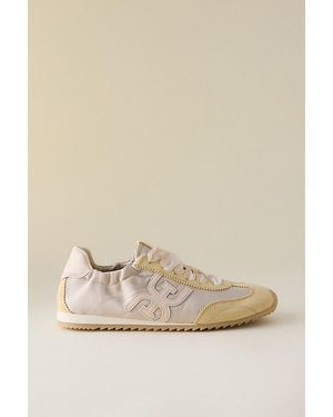 Sam Edelman Isella Satin Trainers - Natural