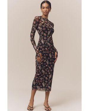 AFRM Ashland Slim Midi Dress - Natural