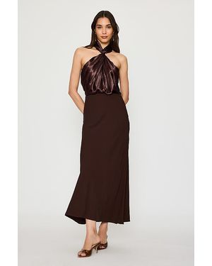 Conditions Apply Tie-Dye Midi Dress - Brown