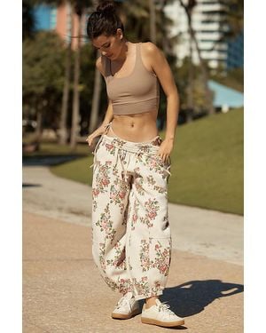 Daily Practice by Anthropologie Zola Joggers: Printed Edition - Grey