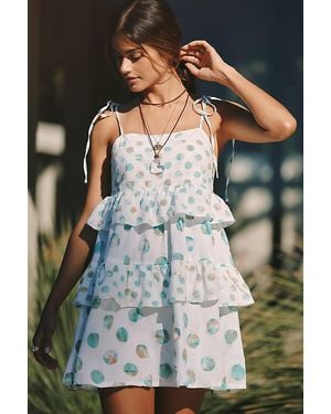 Celandine Tiered Mini Apron Dress - Multicolour