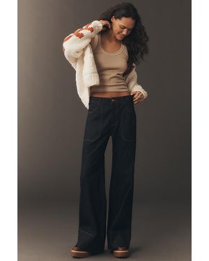 Pilcro The Rylan Japanese High-Rise Flare Jeans By - Black
