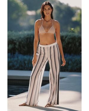 Celandine Crochet Trousers - Grey