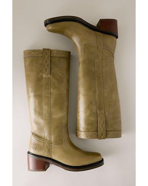 Frye Kate Leather Pull-On Boots - Green