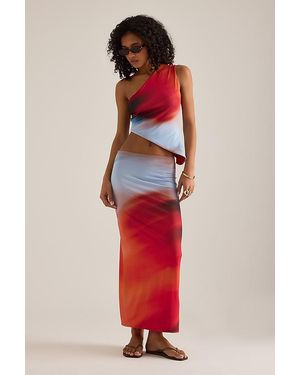 Feners Tu X Mi Rosella Maxi Skirt - Red