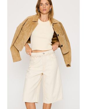 SELECTED Tenna Denim Bermuda Shorts - Natural