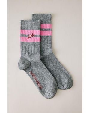 Damson Madder Sporty Calf Socks - Pink