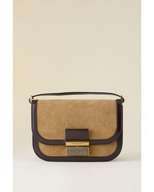 Charles & Keith Charlot Recycled Suede Crossbody Bag - Natural