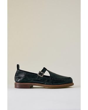 Kelsi Dagger Brooklyn Lou T-Strap Mary Jane Loafers - Black