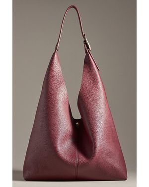 By Anthropologie The Love Knot Slouchy Bag: Buckle Edition - Brown